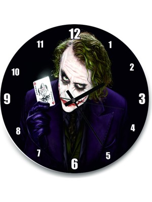 UltraMint Şık 30X30 cm Joker Heath Ledger Temalı Duvar Saati