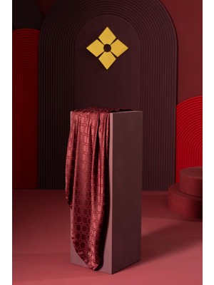 Jawel Kadın Geometrik Jakarlı Eşarp