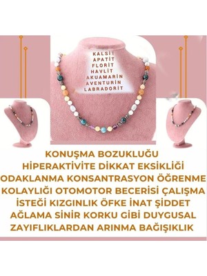 Normadia Doğal Taş Çocuk Kolyesi, Odaklanma ve Konsantrasyon Destekli
