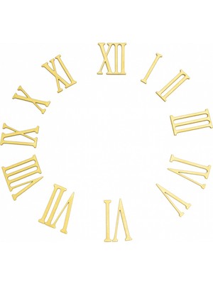 UltraMint Şık Duvar Saati Rakamları, 4,5 cm Yapışkanlı Pleksi Tasarım