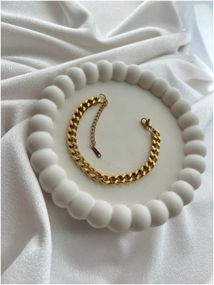 Normadia Şık Gold Bileklik, Zarif Takı, Modern Tasarım, Kadın ve Erkek Için