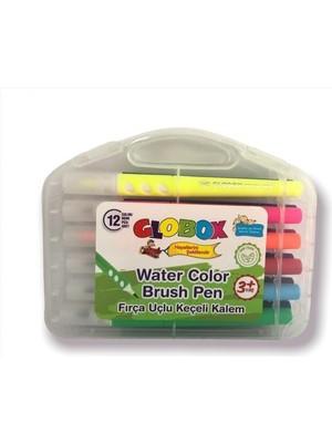 Globox Keçeli Kalem Fırça Uçlu 12 Li 3376