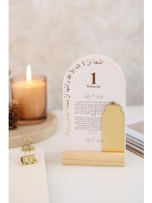 Ramazan Ayı Hadis-I Şerifli 30 Günlük Masa Takvimi, Ramazan-I Şerif Özel Tasarım Masa Takvimi Hediye