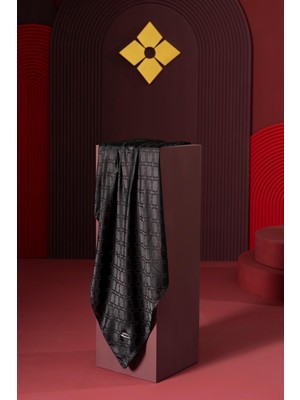 Jawel Kadın Geometrik Jakarlı Eşarp