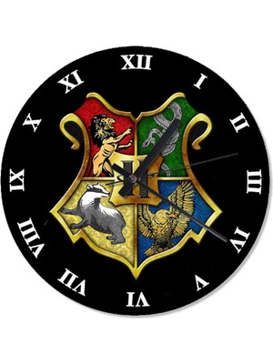 UltraMint 30 cm Harry Potter Temalı Retro Duvar Saati, Şık ve Dekoratif Tasarım