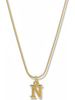 Normadia Minimal N Harfi Çelik Kolye, Şık ve Dayanıklı Takı Tasarımı
