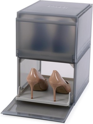 Shoecase Premium Ayakkabı ve Spor Ayakkabı Saklama Kutusu Düzenleyici, Kaydırmalı Ayakkabı Tepsisi, 2'li Paket