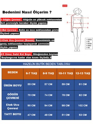 Hazelin Kız Çocuk Mavi Lacivert Detaylı 6-13 Yaş Kolsuz Taytlı Mayo HZL24S-AR1142