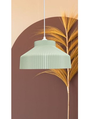 Yeşil Iskandinav Tarzı Kastra Mint Sarkıt Avize, E27, Bioplastik