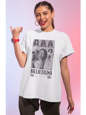 Sevbano Billie Eilish The Eras Tour Tasarım Baskılı Unisex Oversize Şarkıcı Tişört