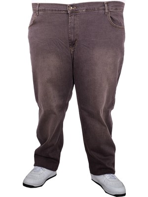 Mode Xl Büyük Beden Kot Pantolon Fenty Od 25920 Kahverengi