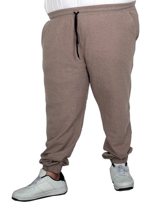 ModeXL Mode Xl Büyük Beden Erkek Lastikli Paça Waffle Eşofman Altı 23501 Gri