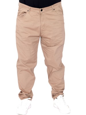 ModeXL Mode Xl Erkek Pantolon Keten Milano Klasik 20902 Cappucino