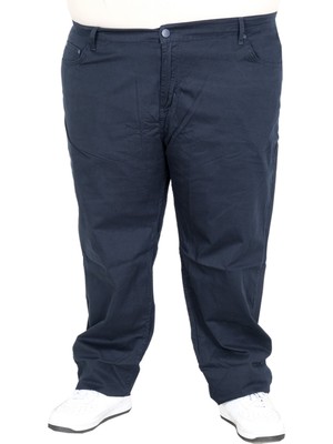 Mode Xl Büyük Beden Erkek Keten Pantolon 5 Cep Barcelona 25902 Lacivert