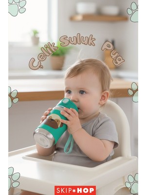 Skip Hop Zoo Paslanmaz Çelik Suluk Köpek