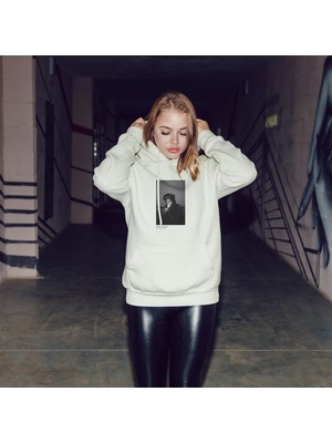 The Lucid Lab Keith Richards New York 1992 Oversize Hoodie - Beyaz