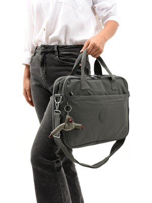 Sanmorris Unisex Klinkır Suya Dayanıklı Laptop Bölmeli Çapraz-El Askılı Evrak Laptop Çantası 3027