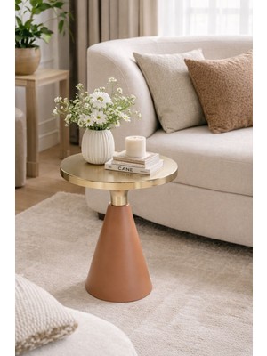 Valda Home Tekli Alt Kahve Üst Ros Gold Zigon