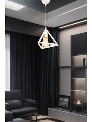 Beyaz Sarkıt Avize, Yatak Odası, Salon, Mutfak ve Koridor Için Şık Aydınlatma