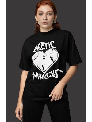 Sevbano Arctic Monkeys Baskılı Unisex Oversize Efsane Müzik Grubu Tişört