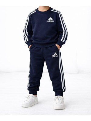 BeU Kids Erkek Çocuk 3 Iplik Fırçalı Kumaş %100 Pamuk Eşofman Takım