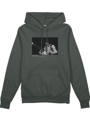 The Lucid Lab Jimi Hendrix Falkoner Centret Copenhagen 1969 Oversize Hoodie -Antrasit