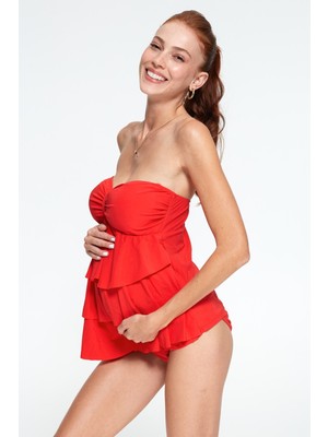 Pierre Cardin Straplez Volanlı Hamile Tankini 211508