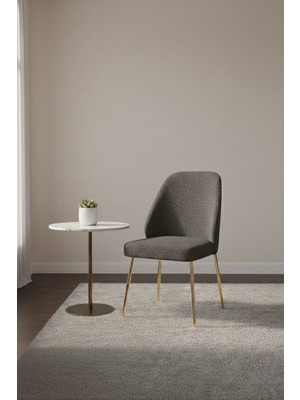 Todek Home Safir 4 Adet Metal Ayaklı Sandalye Babyface Kumaş Mutfak Salon Yemek Masası Sandalyesi