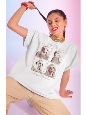 Sevbano Tasarım Billie Eilish Happier Than Ever Baskılı Unisex Oversize Şarkıcı Tişört