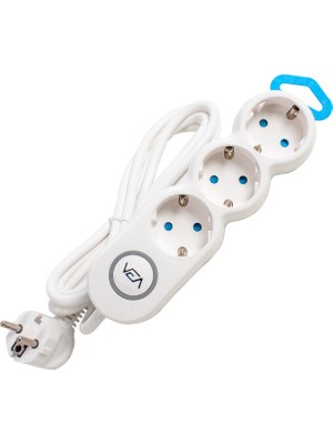 Vea VE2S3S 3'lü Anahtarlı 1.5 Metre Çoklu Priz