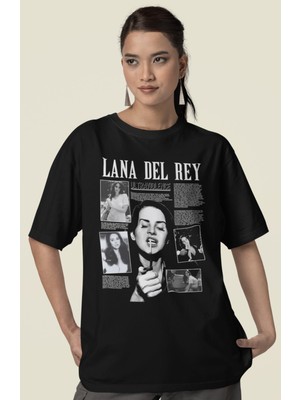 Sevbano Lana Del Rey Baskılı Unisex Oversize Şarkıcı Tişört