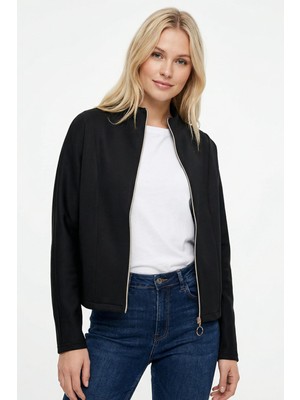 Rays 8384A Ön Şerit Detay Hırka Siyah