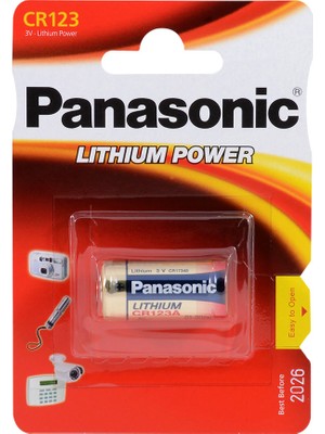 Panasonic CR123AL/1B 3 Volt Lityum Tekli Fotoğraf Makinesi Pili Uzun Ömürlü Güvenilir Enerji