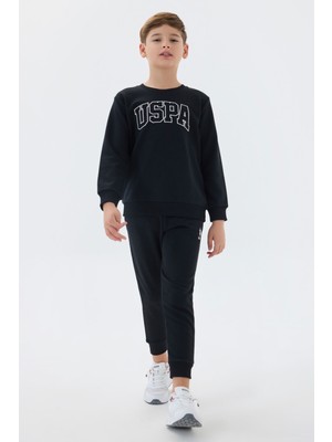 U.S. Polo Assn. U.S. Polo Assn Erkek Çocuk Siyah Eşofman Takımı US1583-C-V1