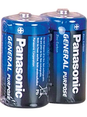 Panasonic R14BE/2PS Manganez Orta C Boy Pil (2'li Paket)