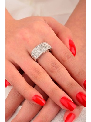 CEBECİ Cebeci 14 Ayar Taşlı Sıralı Altın Yüzük