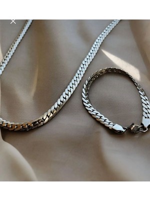 Normadia Şık Çelik Snake Takım Seti, Zarif ve Modern Tasarım ile Stilinizde Parıltı