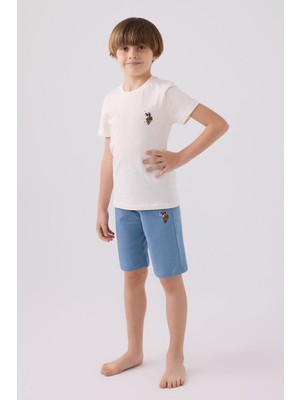 U.S. Polo Assn. U.S. Polo Assn Erkek Çocuk Beyaz Bermuda Takım US1391-C-V6