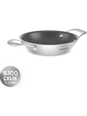Karaca Plasma Steel 316+ 3Ply Yanmaz Yapışmaz Sahan 20 cm