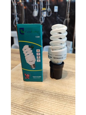 15 Watt Tasarruf Ampulü Beyaz Işık E27 Duylu 6500K Capital Lighting 5000 Saat Ömür Dimlenemez Uv Free