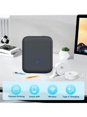 Marsilyan  P11 Kablosuz Etiket Yazıcı - Siyah