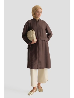 Armine Aller Detaylı Tunik Kahve