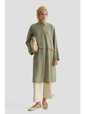 Armine Aller Detaylı Tunik Haki