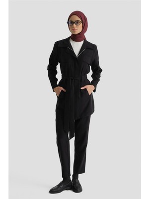 Armine Kemer Detaylı Takım Siyah