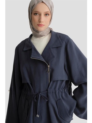 Armine Kupra Ceketli Takım Indigo
