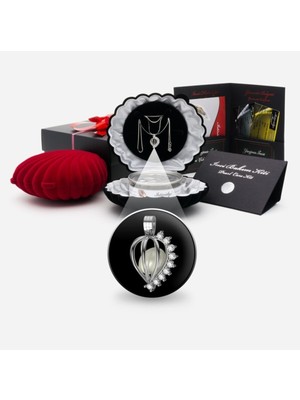 Normadia Beyaz Taşlı Efsane Inci Kolye Seti, Şık ve Zarif Tasarım