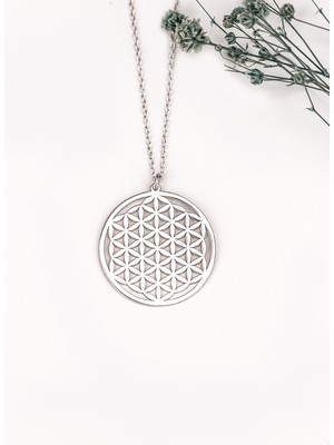 Normadia 925 Ayar Gümüş Yaşam Çiçeği Takı, Şık ve Doğal Görünüm