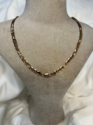 Normadia Kadın Rose Gold Büyük Halka Zincir Kolye, Modern ve Parlak Tasarım