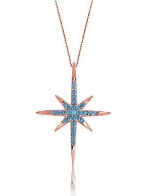 Normadia Parlak Gümüş Yıldız Kolye, Şık Takı, Zarif Tasarım