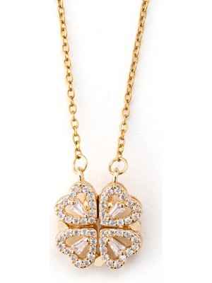 Normadia Çelik Kalp Yonca Kolye, Anlamlı Hediye Kutusu ile Sevgi Dolu Tasarım